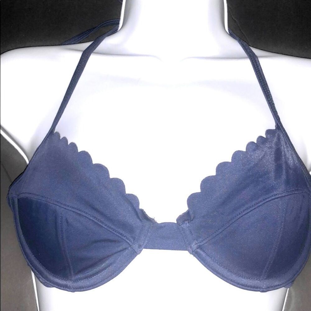 J. Crew Navy Bikini Top